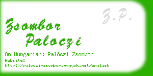 zsombor paloczi business card