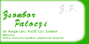 zsombor paloczi business card